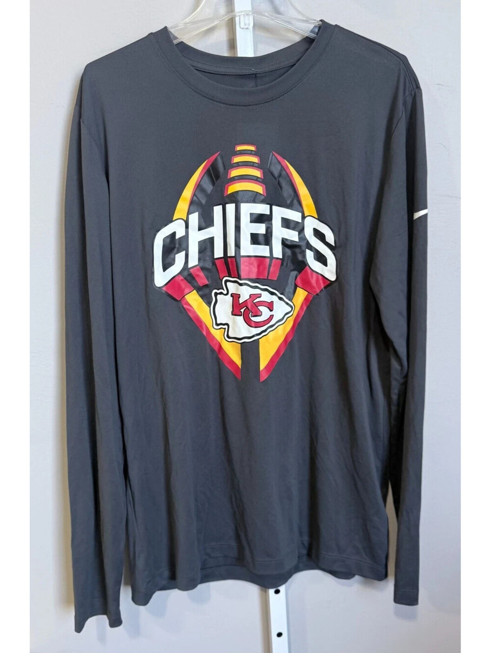 Men’s Nike Dri-Fit Kansas City Chiefs Team Apparel Pullover Large Dark Gray NWT